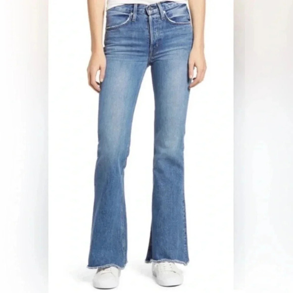 NWT Edwin Free People Anthropology Chrissy Wide Flare Jeans Size 28 29 & 30